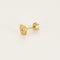 Boucles d'oreilles Boutons d'oreilles en or jaune et diamants 58 Facettes B250536