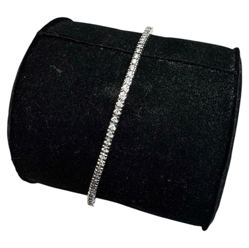 Bracelet Bracelet Tennis Diamants 1.86ct – Or blanc 18K – 8.2g 58 Facettes