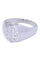 Bague 48.5 Chevalière pavage diamants 58 Facettes 083661
