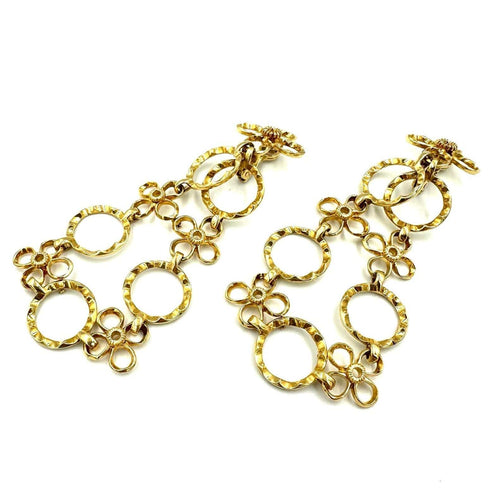 Boucles d'oreilles ALEXANDRE REZA. Importantes boucles d'oreilles or jaune 18K 58 Facettes