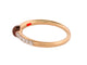Bague 53 bague POMELLATO m'ama non m'ama grenat 53 diamants or jaune 18k 58 Facettes 268365
