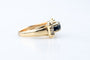 Bague saphirs et diamants en or jaune – 0,75 ct de saphir & 0,12 ct de diamant