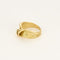 Bague en or jaune à motif de noeud stylisée