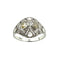 Bague 55 Bague Art-Déco Dôme en or et platine ornée de diamants 58 Facettes