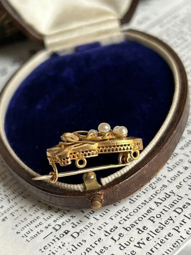 Broche Broche Art Nouveau or jaune 58 Facettes