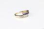 Bague 54 Bague Or jaune Saphirs Diamants 58 Facettes