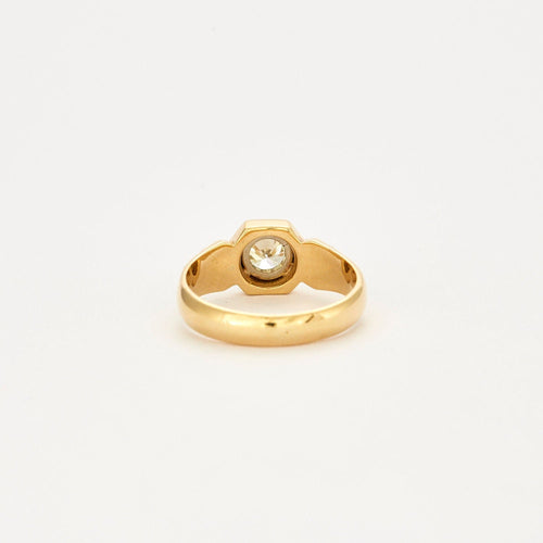 Bague 59 Solitaire diamant 58 Facettes 1820