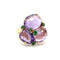 Bague 55 POMELLATO - BAGUE BAHIA OR ROSE - AMÉTHYSTES ET TSAVORITES 58 Facettes RÉF 1_0002311/2