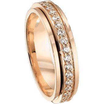 Bague 52 PIAGET- Bague Possession or rose diamants 58 Facettes