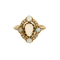 Bague 49 Charmante Bague de jeune fille en or jaune, opales et diamants 58 Facettes PRG1880