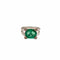 Bague 55 Bague en or blanc, émeraude et diamants 58 Facettes 21002021