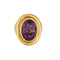 Importante Bague type chevalière en or jaune et améthyste