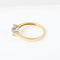 Bague 57 Bague bicolore en or jaune et blanc 18 carats et diamants de 0,25 carat 58 Facettes 129605A