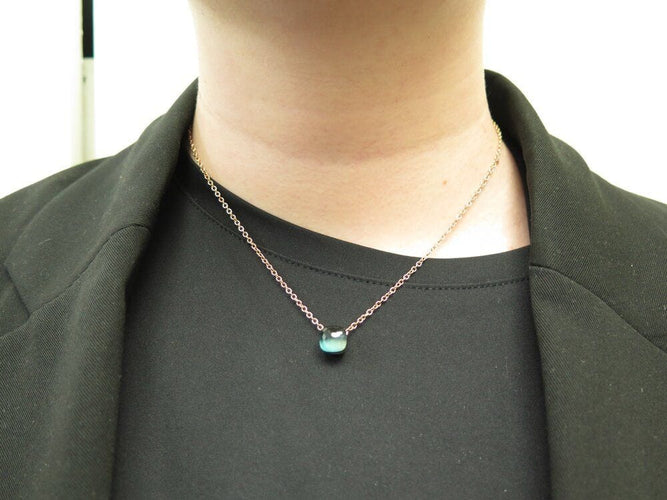 Collier collier POMELLATO nudo petit pendentif or rose 18k & topaze 58 Facettes 266329