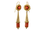 Boucles d'oreilles Boucles d'oreilles antiques en or jaune corail 58 Facettes 7652