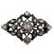 Broche Broche victorienne argent et or jaune fleurs, diamants 58 Facettes A05507