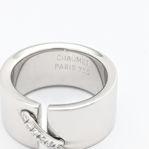 Bague 52 CHAUMET - Bague Lien or blanc et diamants 58 Facettes 29814