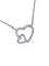 Collier Collier cœur en or blanc et diamants 58 Facettes
