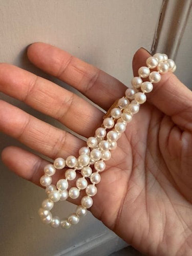 Collier Tour de cou en perles et fermoir XIXéme 58 Facettes