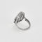 Bague Art déco en platine à motif géométrique et diamants