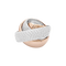Bague 51 Bague quatre joncs deux ors et diamants. 58 Facettes 34736