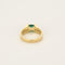 Bague 53 Bague en or jaune, émeraude et diamants 58 Facettes HAV0924