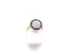 Bague 49.5 Bague ancienne année 1900 bi or 750 mil Saphir et diamants 58 Facettes