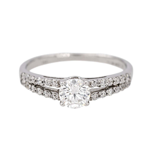 Bague 48 Bague  Solitaire  Or blanc Diamant 58 Facettes 4387214CN