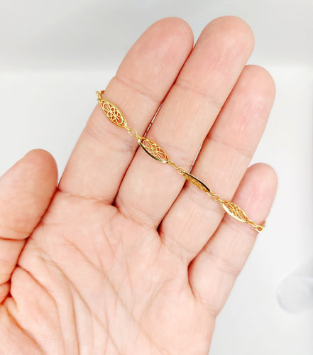 Bracelet Bracelet vintage or 18k mailles filigranées 58 Facettes A06313