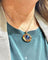 Boucles d'oreilles parure 4 pièces en or jaune 18 carats , saphirs et chrysobéryls bleus oeil de chat 58 Facettes