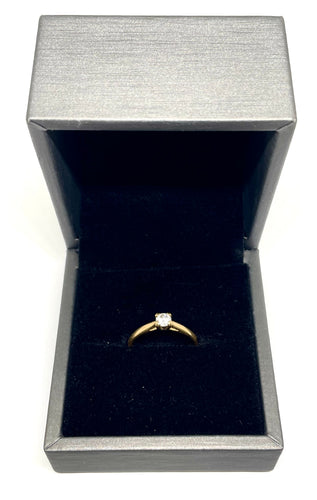 Bague 54 Bague solitaire or jaune diamant 0,25cts 58 Facettes