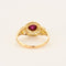 Bague 57 Bague or jaune et rubis cabochon 58 Facettes