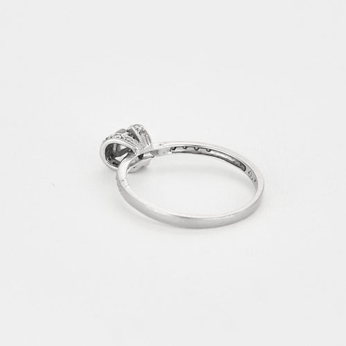 Bague 58 Bague Solitaire en or blanc et diamants 58 Facettes THI02063