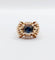 Bague 51 Bague Tank Art Déco or rose, saphir, monture géométrique (circa 1950) 58 Facettes A04685