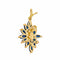 Pendentif Pendentif Or jaune Saphir, Diamant 58 Facettes 4508852CN