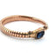 Bracciale vintage anni 60' oro rosa massiccio con zaffiro 58 Facettes