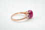 Bague 59 Bague Or rose Rubis Diamants Grenats 58 Facettes