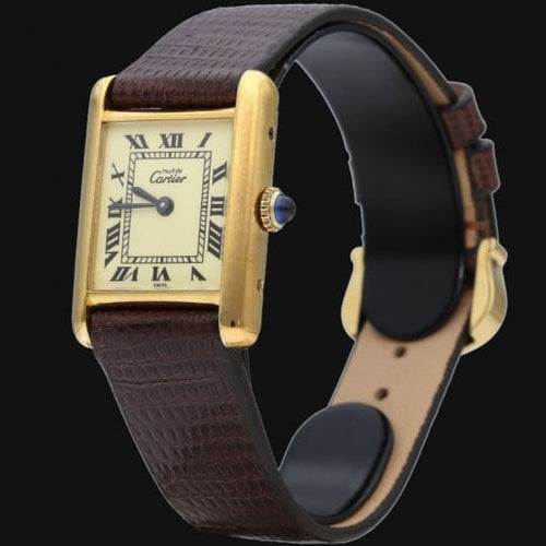 Montre Cartier Montre Tank Vermeil 58 Facettes MT43327