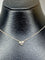 Collier Pendentif coeur et sa chaîne en or blanc, diamant 0,20 carat 58 Facettes AB626
