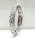 Bague 49 Alliance en platine sertie de 19 diamants 58 Facettes AB589