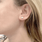 Boucles d'oreilles Puces d'oreilles or blanc 750/000, diamants. 58 Facettes 34762