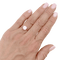 Bague 53 Solitaire platine, or blanc 750/000, diamant coussin taille ancienne. 58 Facettes 34656