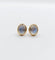 Boucles d'oreilles Puces d'oreilles vintage or jaune cabochons pierres de lunes 58 Facettes A05689