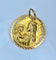 Pendentif Médaille du scapulaire en or jaune 18 carats ( recto verso ) 58 Facettes AB491