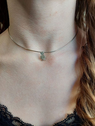 Collier COLLIER BONHOMME DIAMANTÉ 58 Facettes 086411