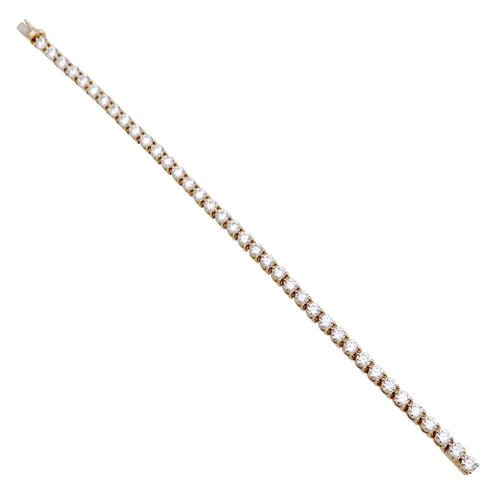 Bracelet Bracelet ligne Cartier, or jaune et diamants. 58 Facettes 35137
