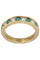 Bague 52 Demi alliance émeraudes et diamants 58 Facettes 088081