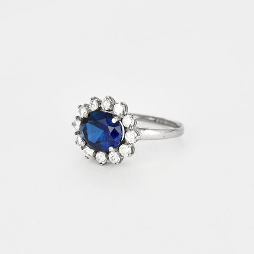 Bague Bague or jaune saphir 4cts, diamants 2cts 58 Facettes