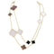 Collier Collier Van Cleef & Arpels, "Magic Alhambra", or jaune, nacre et onyx. 58 Facettes 34435