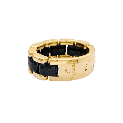 Bague 52 Bague CHANEL, "Ultra" or jaune et céramique. 58 Facettes 34571